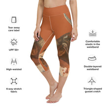 Load image into Gallery viewer, Burnt Orange Longhorn Yoga Capri Leggings Whimsy Fit