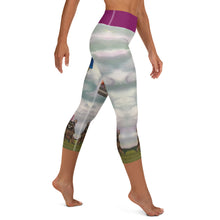Load image into Gallery viewer, Yoga Capri Leggings Women Leggings Abstract Print with Party Dog Whimsy Fit