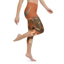 Load image into Gallery viewer, Burnt Orange Longhorn Yoga Capri Leggings Whimsy Fit