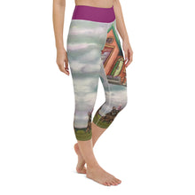 Load image into Gallery viewer, Yoga Capri Leggings Women Leggings Abstract Print with Party Dog Whimsy Fit