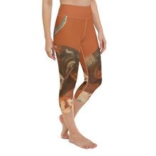 Load image into Gallery viewer, Burnt Orange Longhorn Yoga Capri Leggings Whimsy Fit