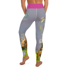 Load image into Gallery viewer, Womens Leggings Yoga Abstract Print Staffordshire Terrier Whimsy Fit