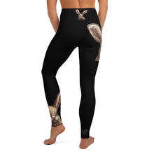 Load image into Gallery viewer, Black Yoga Leggings Womens Leggings Bunny Whimsy Fit