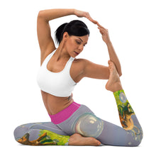 Load image into Gallery viewer, Womens Leggings Yoga Abstract Print Staffordshire Terrier Whimsy Fit