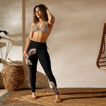 Load image into Gallery viewer, Black Yoga Leggings Womens Leggings Bunny Whimsy Fit