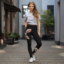 Load image into Gallery viewer, Black Yoga Leggings Womens Leggings Bunny Whimsy Fit