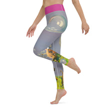 Load image into Gallery viewer, Womens Leggings Yoga Abstract Print Staffordshire Terrier Whimsy Fit