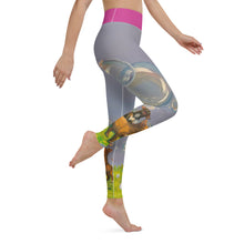 Load image into Gallery viewer, Womens Leggings Yoga Abstract Print Staffordshire Terrier Whimsy Fit