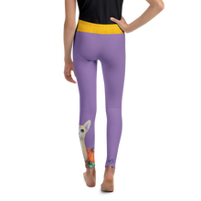 Load image into Gallery viewer, "Pumpkin Pup" Lavender Chihuahua Girls Leggings
