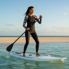 Load image into Gallery viewer, Black Rash Guard Breeze Sleeves Marketing Photo