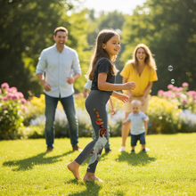 Load image into Gallery viewer, Family with Dexter Leggings Side View