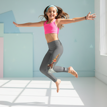 Load image into Gallery viewer, Girls Dexter Leggings - Dog on Right Side Only