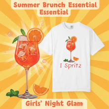 Load image into Gallery viewer, I Spritz T-shirt Whimsy FIt Aperol Spritz Picture on T-Shirt