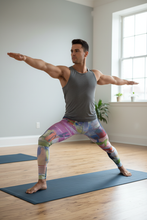 Load image into Gallery viewer, Man doing yoga in Kris Kros meggings