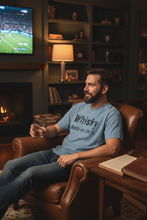 Load image into Gallery viewer, Man in den wearing Whisky Made Me Do It shirt