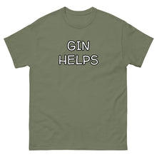 Load image into Gallery viewer, Gin Helps Men&#39;s classic tee - Whimsy Fit Workout Wear
