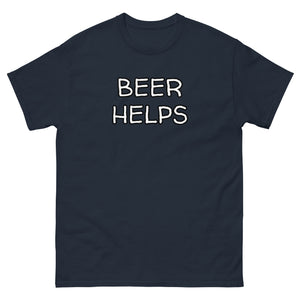 Beer Helps Men's classic tee - Whimsy Fit Workout Wear