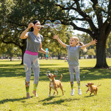 Load image into Gallery viewer, Mother daughter Bubbles leggings lifestyle