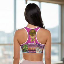 Load image into Gallery viewer, Salon Dogs Sports Bra - Back View Gym