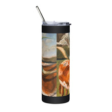 Load image into Gallery viewer, Longhorn Stainless Steel Tumbler with handle Thermos Whimsy FIt