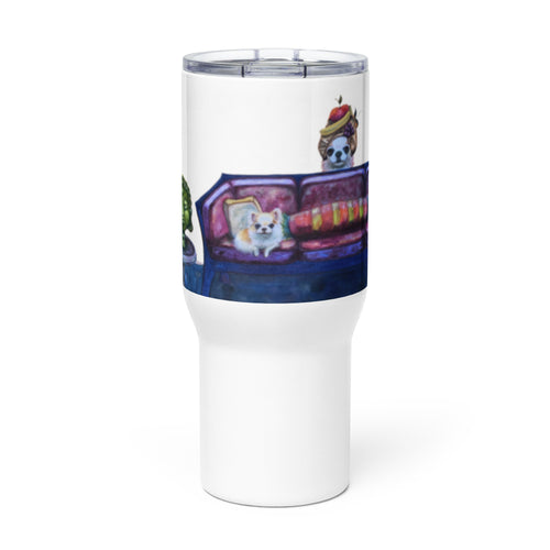 Salon Dogs Travel mug with a handle - Whimsy Fit Workout Wear
