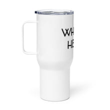 Load image into Gallery viewer, "Whisky Helps" Travel mug with Handle - Whimsy Fit Workout Wear