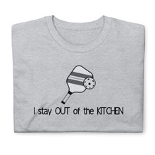 Load image into Gallery viewer, "I Stay out of the Kitchen" Short-Sleeve Women's T-Shirt Whimsy Fit