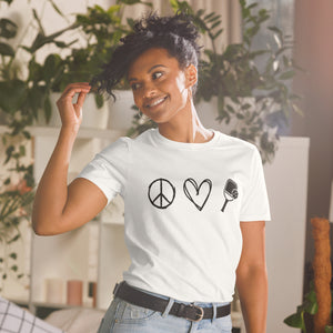 Peace Love & Pickleball Short-Sleeve Women's T-Shirt Whimsy Fit