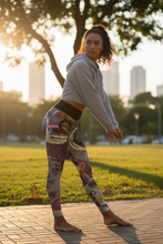 Load image into Gallery viewer, Woman outdoors wearing Crazy Town leggings