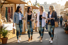 Load image into Gallery viewer, Women shopping together in Texas Tea leggings