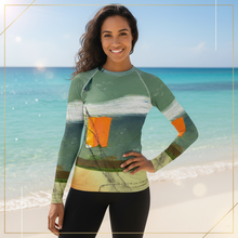 Load image into Gallery viewer, Women's Rash Guard Sink or Swim Fresh Version