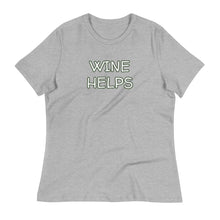 Load image into Gallery viewer, Womens Wine Helps T-Shirt Weekend Vibes, Whimsy Fit