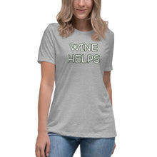 Load image into Gallery viewer, Womens Wine Helps T-Shirt Weekend Vibes, Whimsy Fit