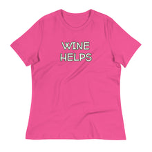 Load image into Gallery viewer, Womens Wine Helps T-Shirt Weekend Vibes, Whimsy Fit