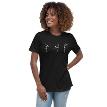 Load image into Gallery viewer, Dancing Ballerina Skeletons Women's Relaxed T-Shirt - Whimsy Fit Workout Wear