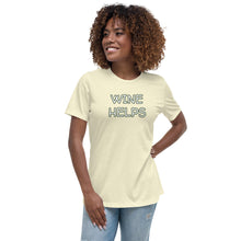 Load image into Gallery viewer, Womens Wine Helps T-Shirt Weekend Vibes, Whimsy Fit