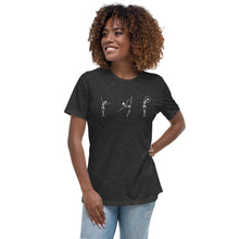 Load image into Gallery viewer, Dancing Ballerina Skeletons Women's Relaxed T-Shirt - Whimsy Fit Workout Wear
