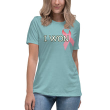 Load image into Gallery viewer, I Won Pink Ribbon T-Shirt - Whimsy Fit Workout Wear
