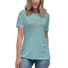 Load image into Gallery viewer, Womens Wine Helps T-Shirt Weekend Vibes, Whimsy Fit