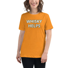 Load image into Gallery viewer, Whisky Helps Women's Relaxed T-Shirt - Whimsy Fit Workout Wear