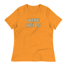 Load image into Gallery viewer, Womens Wine Helps T-Shirt Weekend Vibes, Whimsy Fit