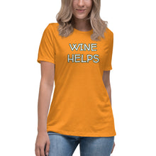Load image into Gallery viewer, Womens Wine Helps T-Shirt Weekend Vibes, Whimsy Fit
