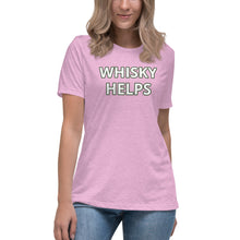 Load image into Gallery viewer, Whisky Helps Women's Relaxed T-Shirt - Whimsy Fit Workout Wear