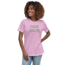 Load image into Gallery viewer, Womens Wine Helps T-Shirt Weekend Vibes, Whimsy Fit