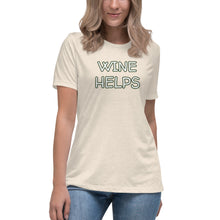 Load image into Gallery viewer, Womens Wine Helps T-Shirt Weekend Vibes, Whimsy Fit