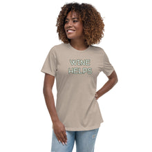 Load image into Gallery viewer, Womens Wine Helps T-Shirt Weekend Vibes, Whimsy Fit