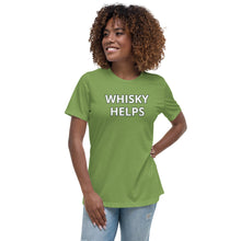 Load image into Gallery viewer, Whisky Helps Women's Relaxed T-Shirt - Whimsy Fit Workout Wear