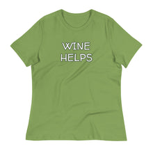 Load image into Gallery viewer, Womens Wine Helps T-Shirt Weekend Vibes, Whimsy Fit