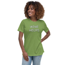 Load image into Gallery viewer, Womens Wine Helps T-Shirt Weekend Vibes, Whimsy Fit