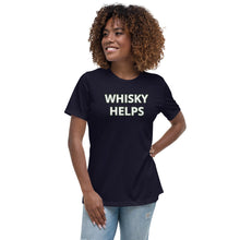 Load image into Gallery viewer, Whisky Helps Women's Relaxed T-Shirt - Whimsy Fit Workout Wear